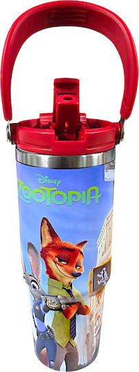 Disney Детска Бутилка За Вода Термос Червена 900ml