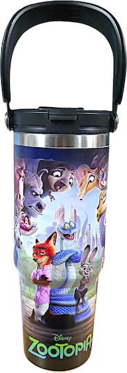 Disney Sticlă Pentru Copii Termos Neagră 900ml