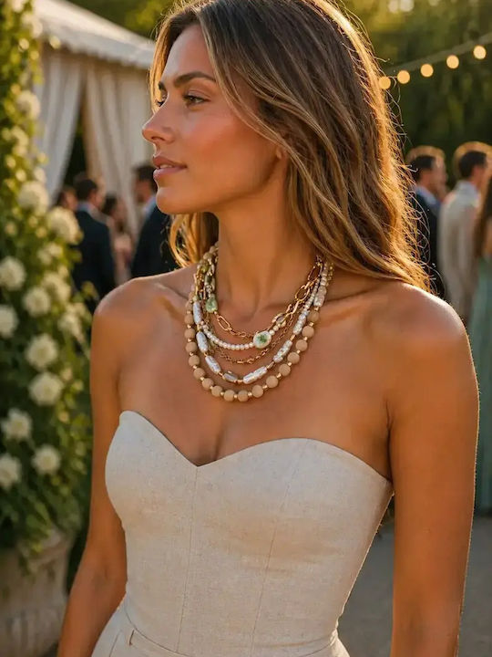 Kinzi Necklace From Gold Plated Steel