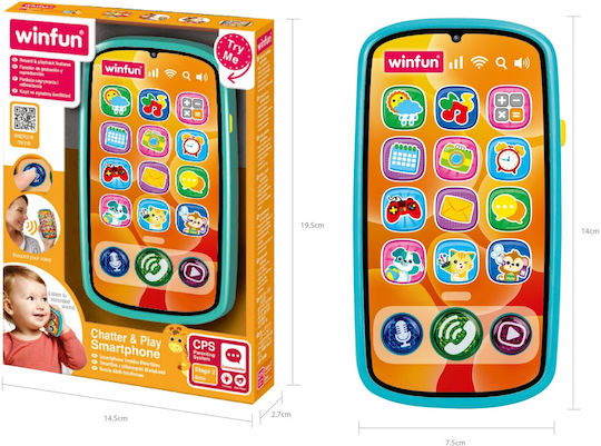Winfun Winfun Baby Activity Toys Toy Telephone with Lights for 6+ Months