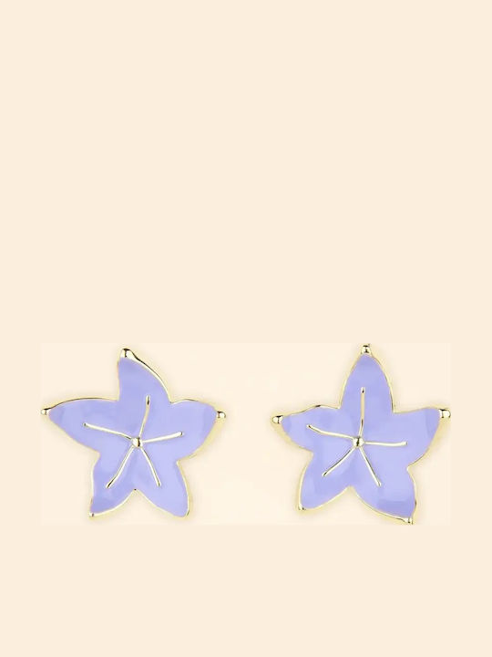 Coucou Suzette Steel Gold Plated Stud Earrings