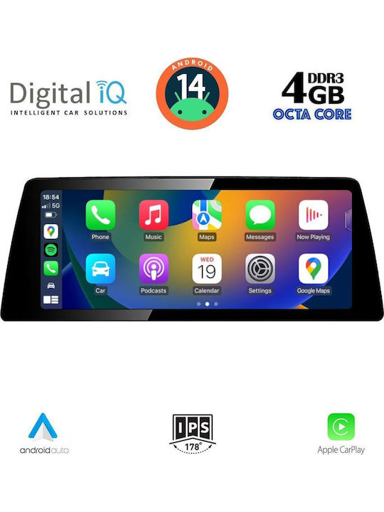 Digital IQ Car Audio System for BMW Series 1 2017-2023 Bluetooth USB WiFi GPS Apple CarPlay Android Auto with 10.25" Touch Screen