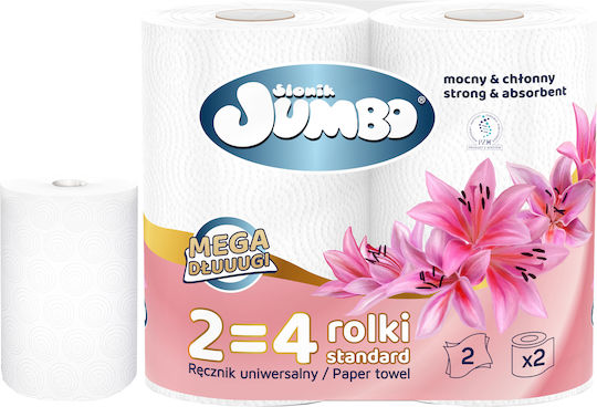 Paper Towel 2-ply Słonik Jumbo Mega Extra Long White 2w 60 Rolls