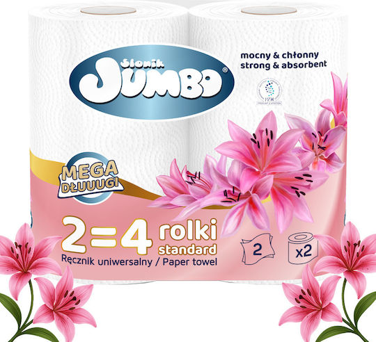 Paper Towel 2r Słonik Jumbo Mega Extra Long White 2-ply 30 Rolls