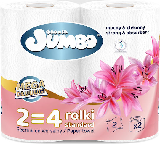 Paper Towel 2-ply Słonik Jumbo Mega Extra Long White 2w 60 Rolls