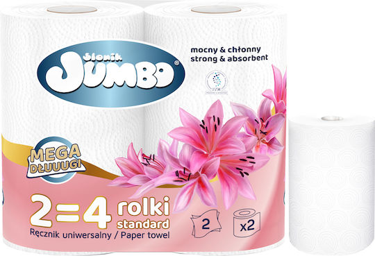Paper Towel 2r Słonik Jumbo Mega Extra Long White 2-ply 30 Rolls