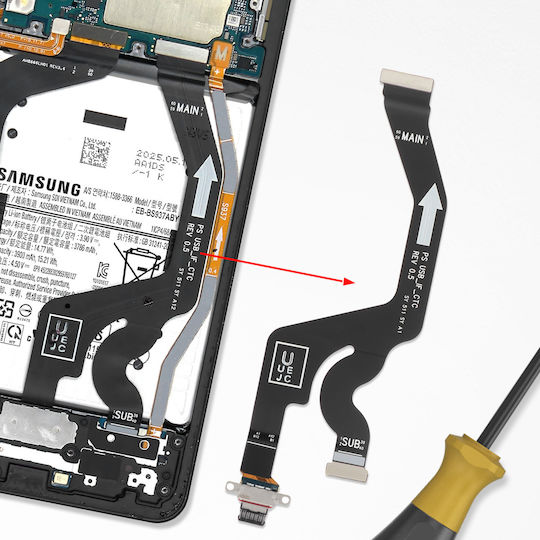 Samsung Original Usb-c Charging Connector Galaxy S25 Edge Black
