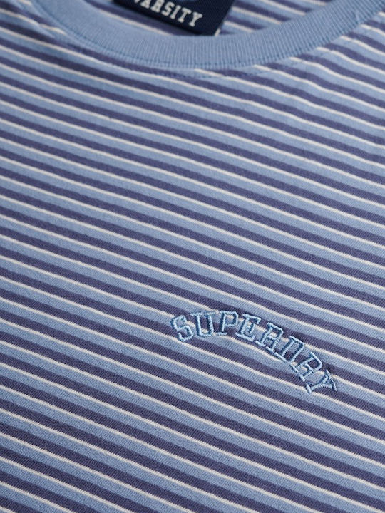 Essential Damenbluse Gestreift Tidal Blau Streifen