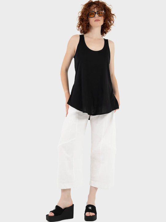 Women's Cotton Sleeveless Top Black