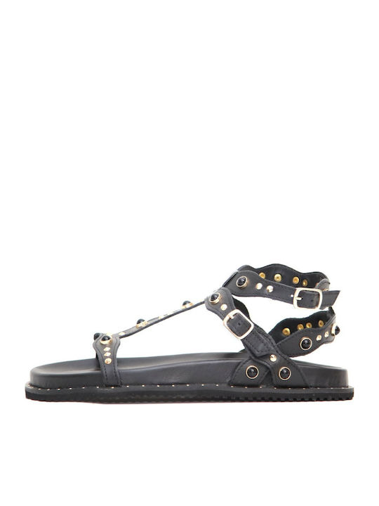 Sandale Casual Damă Anatomici Din Piele Negre