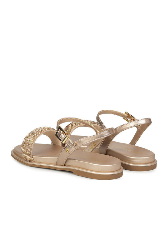 Damen Gold Sandalen