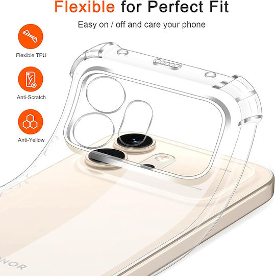 Techsuit Shockproof Clear Silicone Honor 600 Pro Clear