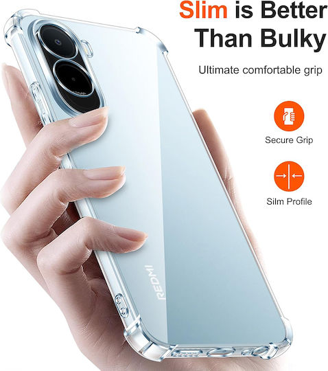 Techsuit Stoßfeste Klare Silikon Handyhülle Für Xiaomi Redmi A7 Pro 4G Transparent