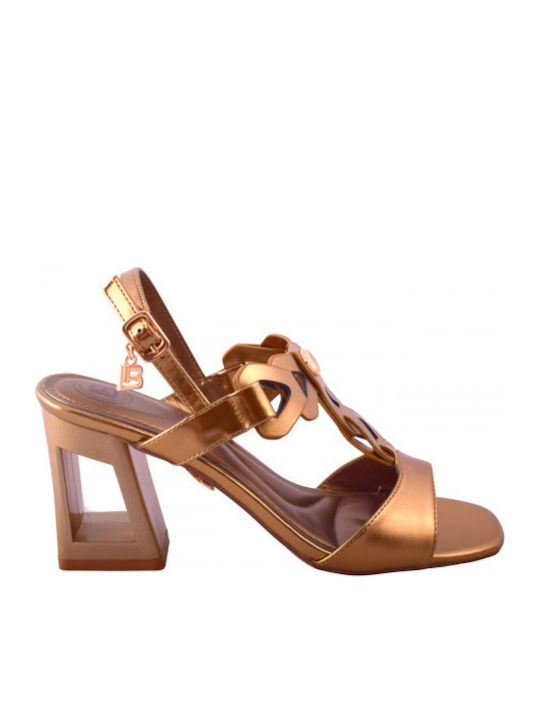Goldene Damen Sandalen