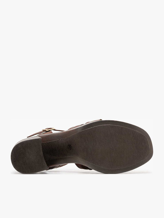 Damen Sandalen Braun