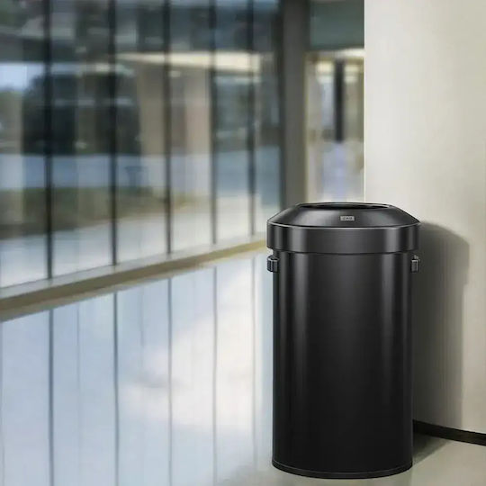 Eko Coș De Gunoi Din Plastic Pentru Reciclare 60lt Negru