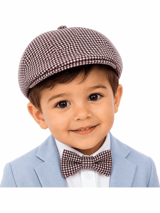 TakTakBaby Kids' Fabric Brown Beret Hat