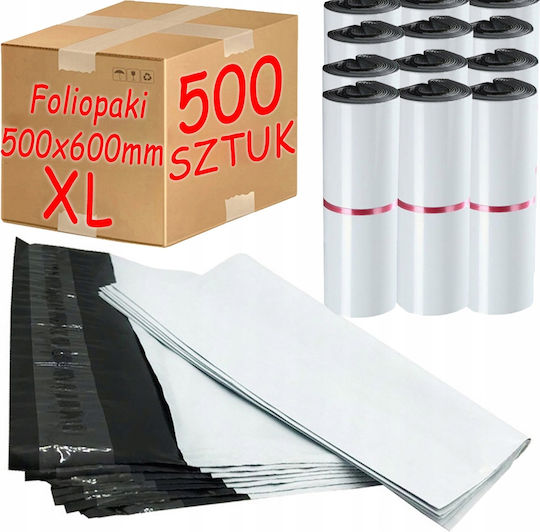 White Courier Bags Xl 500x600mm 500 Pcs