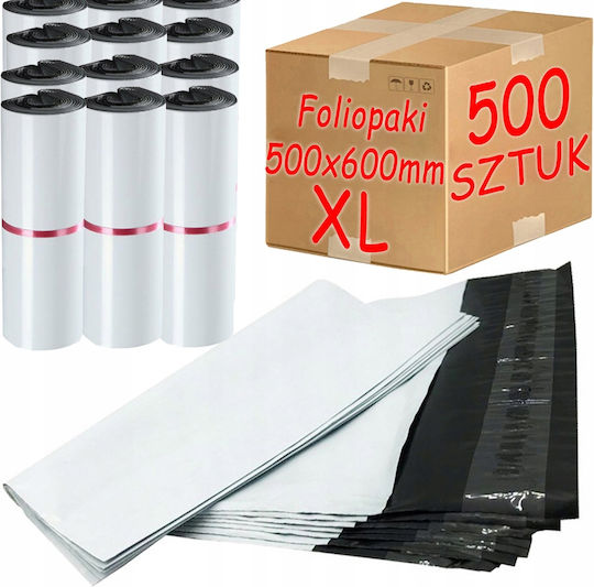 White Courier Bags Xl 500x600mm 500 Pcs
