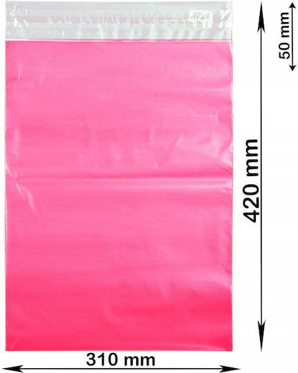 Pink Courier Bags A3 310x420mm 1000 Pcs