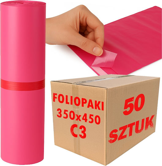 Pink Courier Bags C3 350x450mm 50 Pcs