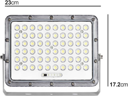 Avizar Outdoor Led Solar Projector 9000k Automatic Detection Grey