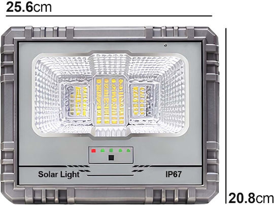 Avizar LED Flutlichter Solar 10W Ip67 10000mAh Batterie 12W Solar Panel Grau