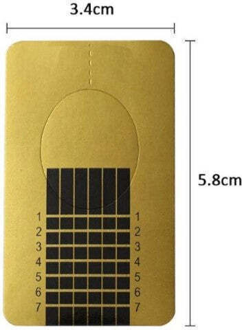 Set 500 Rectangular Nail Forms Nail Building