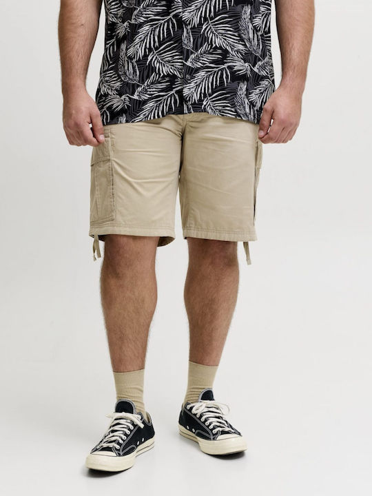 Herren Cargo Shorts Beige