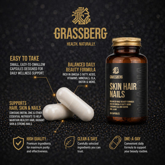 Grassberg Piele Păr Unghii 120 Capsule