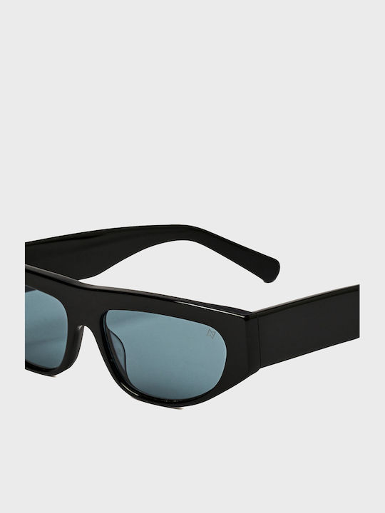 AV Sunglasses Sonnenbrillen Blau mit Horn umrandetem Rahmen AV Sunglasses Sonnenbrillen Blau mit Horn umrandetem Rahmen