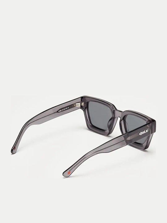 Cosselie Nice Unisex Sonnenbrillen mit Grauem Horn umrandeten Rahmen und Grauen Polarisiert Gläser