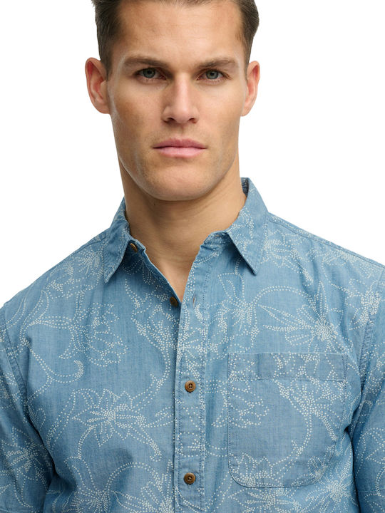 Loom Short Sleeve Shirt Floral Kbi/nouveau Navy Floral Dot