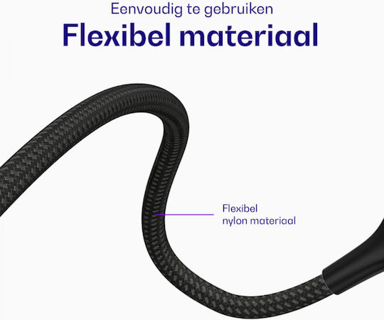 Buddi Flex 3.5mm to Lightning Cable Μαύρο 2m
