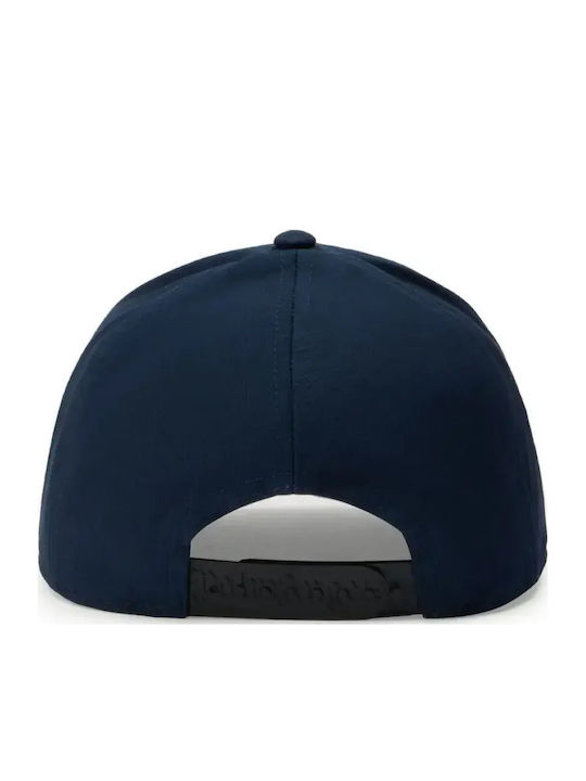 Palm Angels Big Neck Logo Καπελο Pmlb104s26fab009-4614-navy Blue Lime