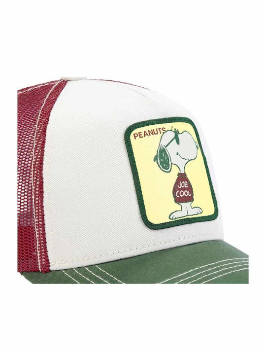 Capslab Peanuts Joe Cool Snoopy Καπέλο One Size Κίτρινο Κόκκινο Λευκό Πράσινο