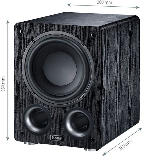 Magnat AlphaRS8 Aktiv Subwoofer 80W Schwarzes