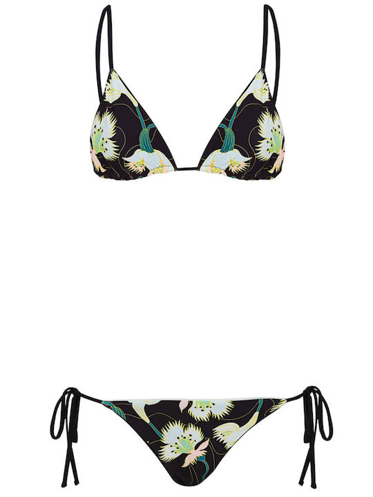 Midnight Black Set Bikini Τριγωνάκι Black