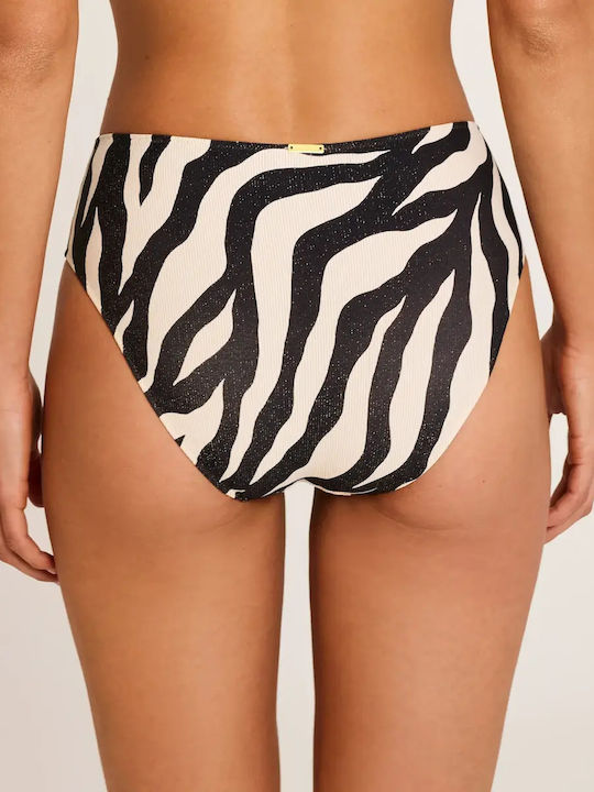 Set Bikini Ψηλόμεσο Animal Print Zebra Print