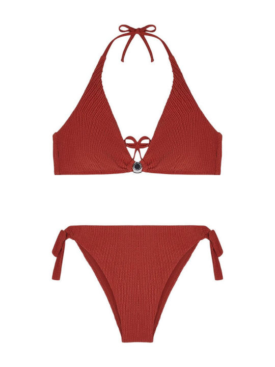 Set Bikini Τριγωνάκι Terracotta