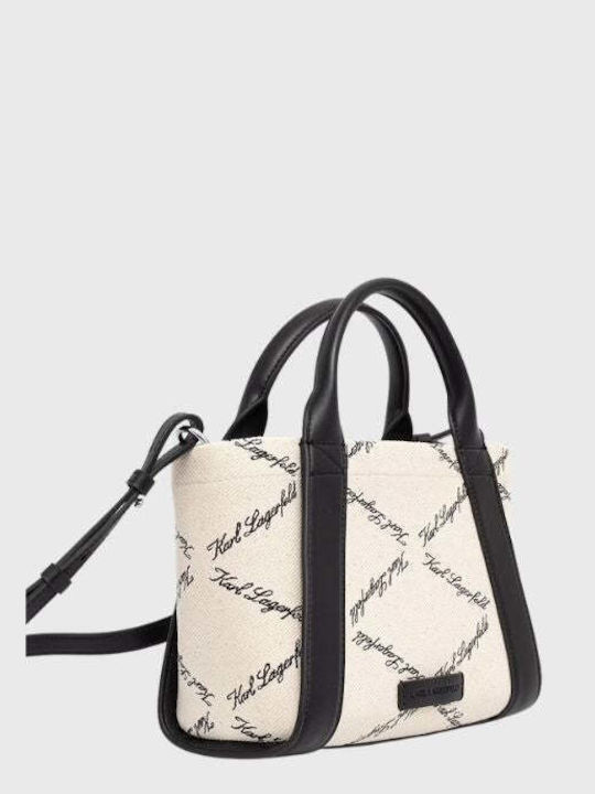 Fabric Women's Tote Handbag Black