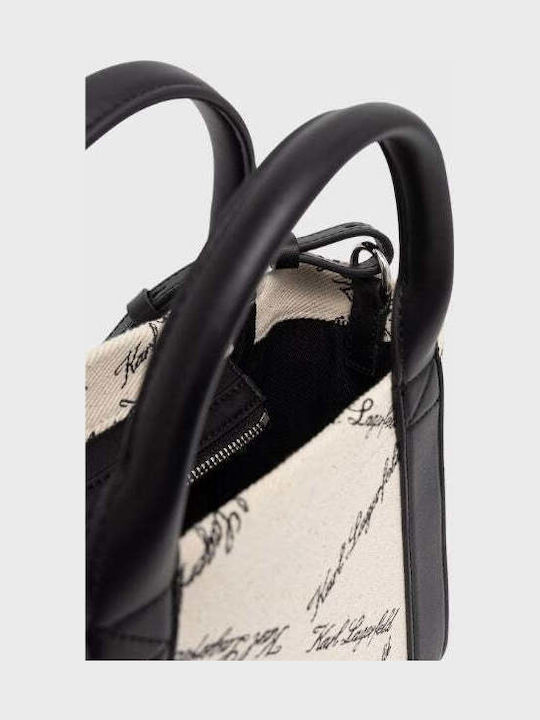Fabric Women's Tote Handbag Black