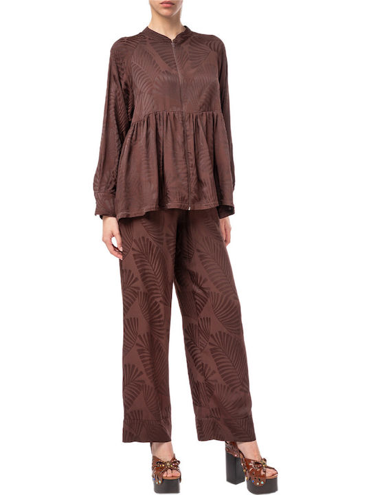 Pantalon Dama Tesătură Maro