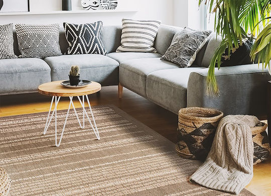 Tulup Rechteckiger Beigen Wohnzimmer Teppich 60x90cm