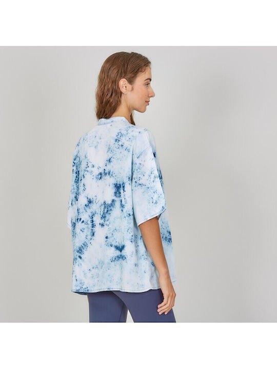 Short Sleeve Women's Shirt Indigo
