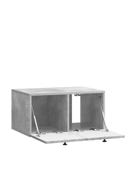 Έπιπλο Τηλεόρασης Μεταλλικό Γκρι Μ59.5xΠ41xΥ30cm