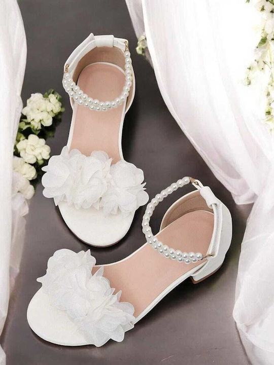 Kids' White Sandals