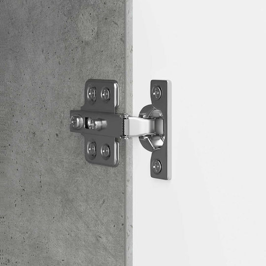 TV Stand Metal & Wood Concrete Grey W150xD31xH50cm