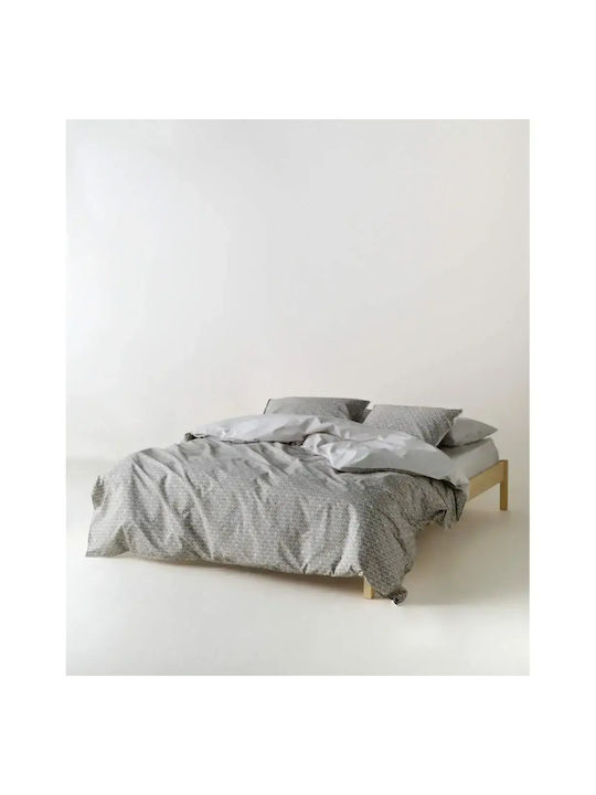Kentia Nerikomi Set Pillowcases Oxford Beige White 50x70cm