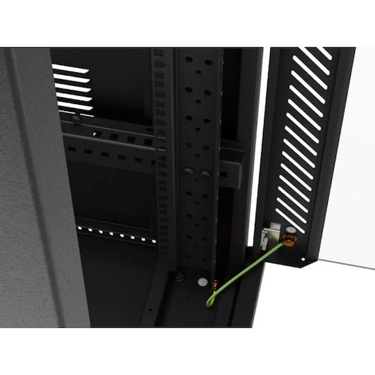 Lanberg Επιδαπέδια Καμπίνα Rack 19U Μαύρο